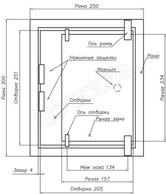 Нажимной люк под плитку Z Нажимной люк под плитку Z