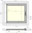 Люк под плитку Шагма для плитки 700*600 (требуемый размер проема 710*635, размер люка 660*633) Люк под плитку Шагма для плитки 700*600 (требуемый размер проема 710*635, размер люка 660*633)